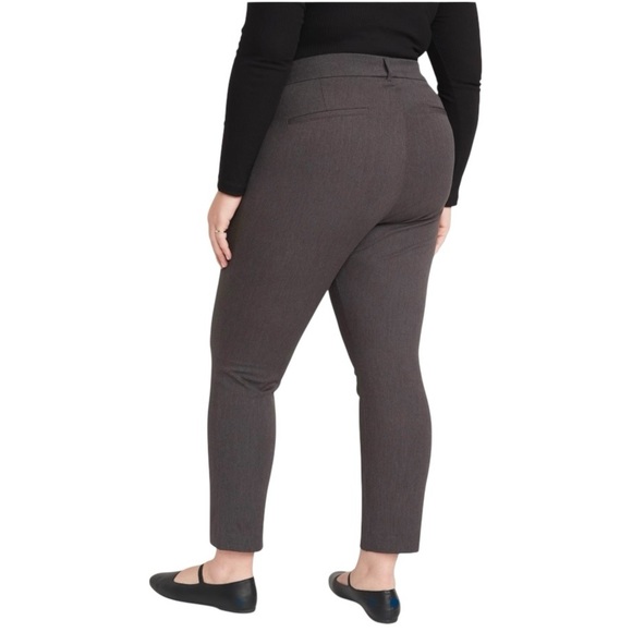 Old Navy Pixie High Rise Skinny Ankle Pants Women’s Plus Size 28 Heather Gray - Picture 2 of 9